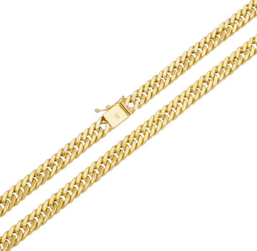 Men's 18K Gold Curb Chain – 60 cm | 21g