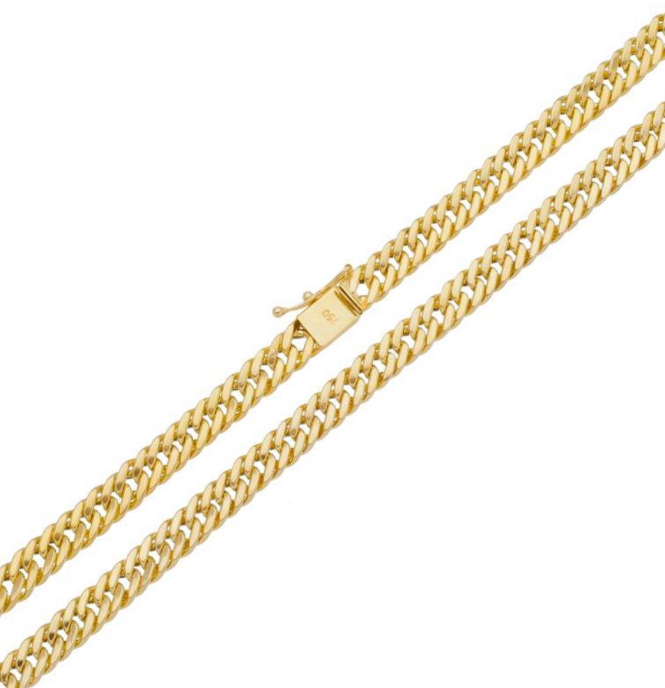 Men’s 18K Gold Curb Bracelet – 21 cm | 5.7g