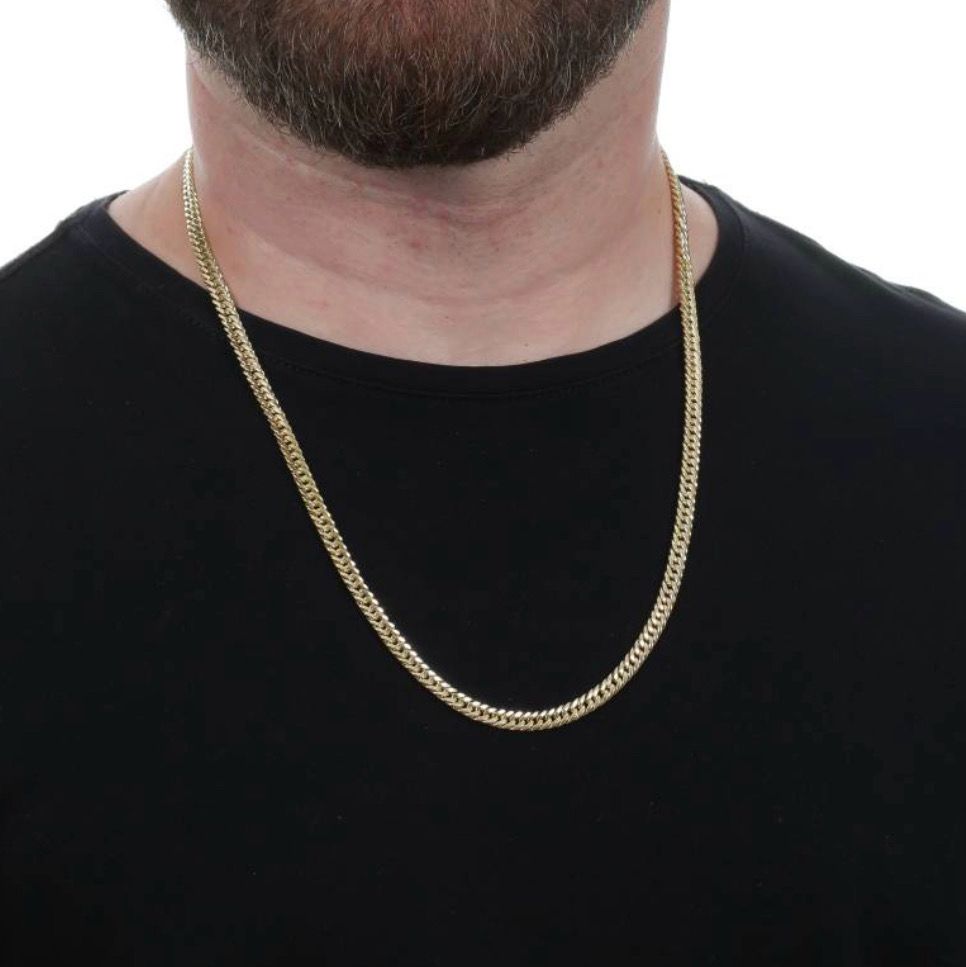 Men's 18K Gold Curb Chain – 60 cm | 15.3g