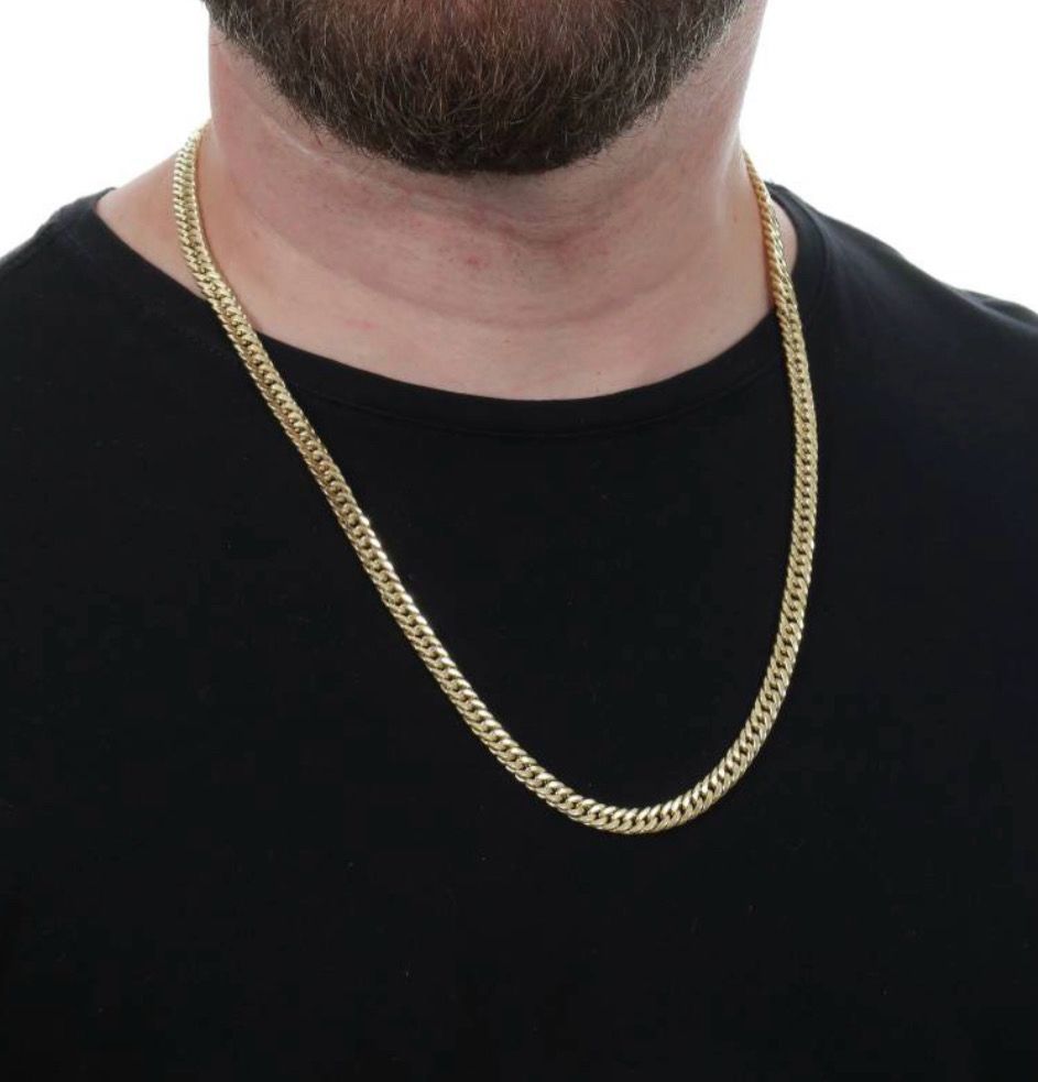 Men's 18K Gold Curb Chain – 60 cm | 21g