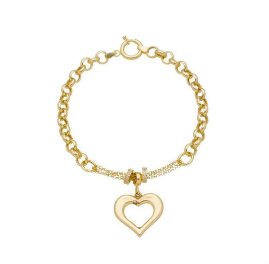 Hollow Heart Bracelet