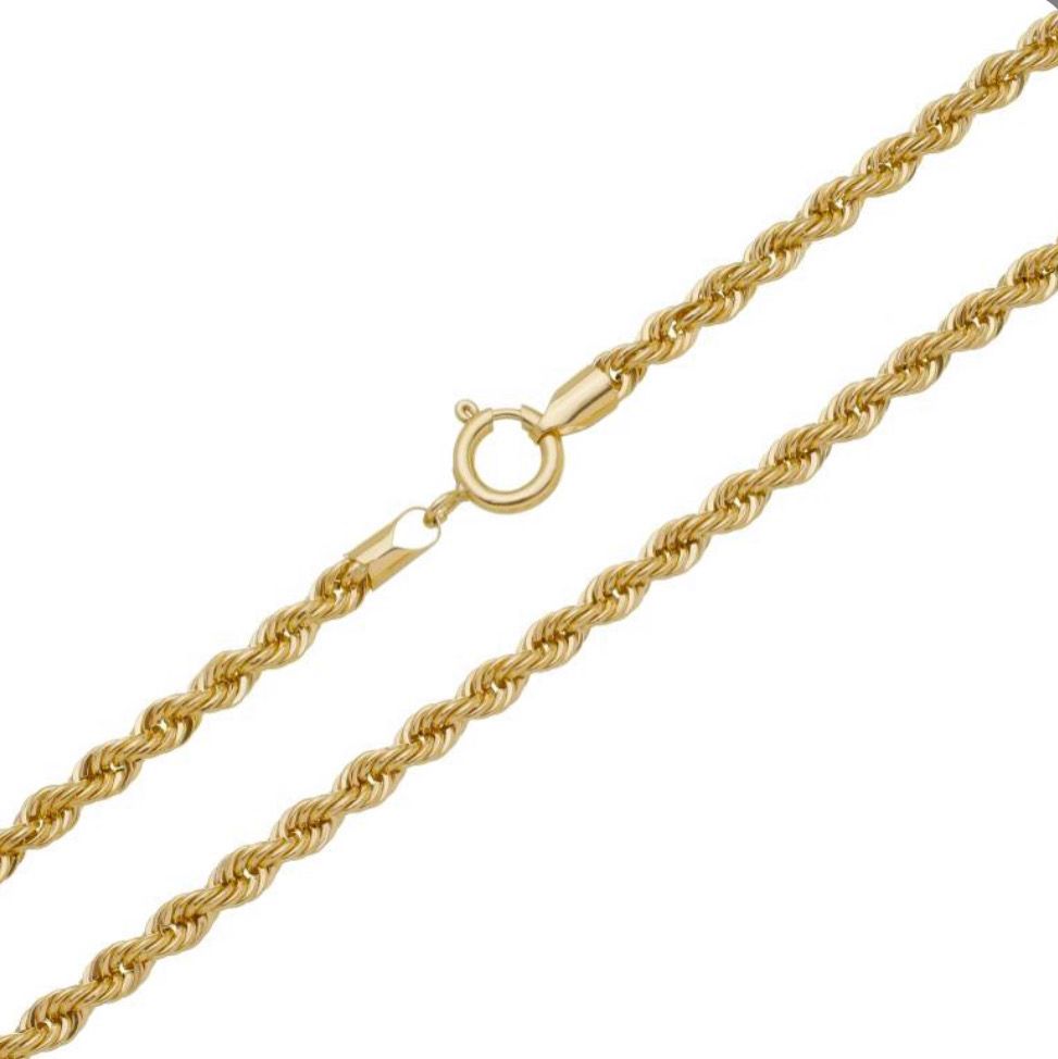 18K Gold Braided Chain – 45 cm | 10.8g
