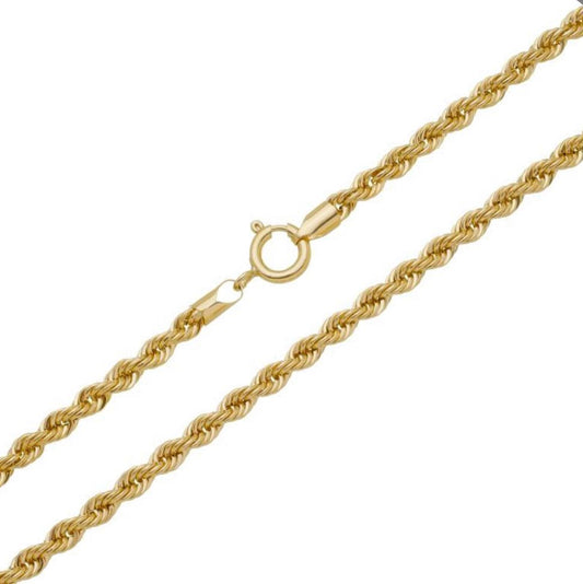 18K Gold Braided Chain – 45 cm | 10.8g