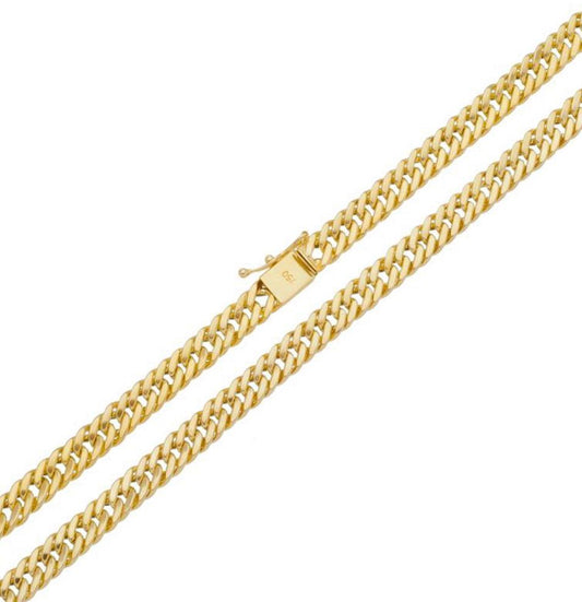 Men’s 18K Gold Curb Bracelet – 21 cm | 5.7g