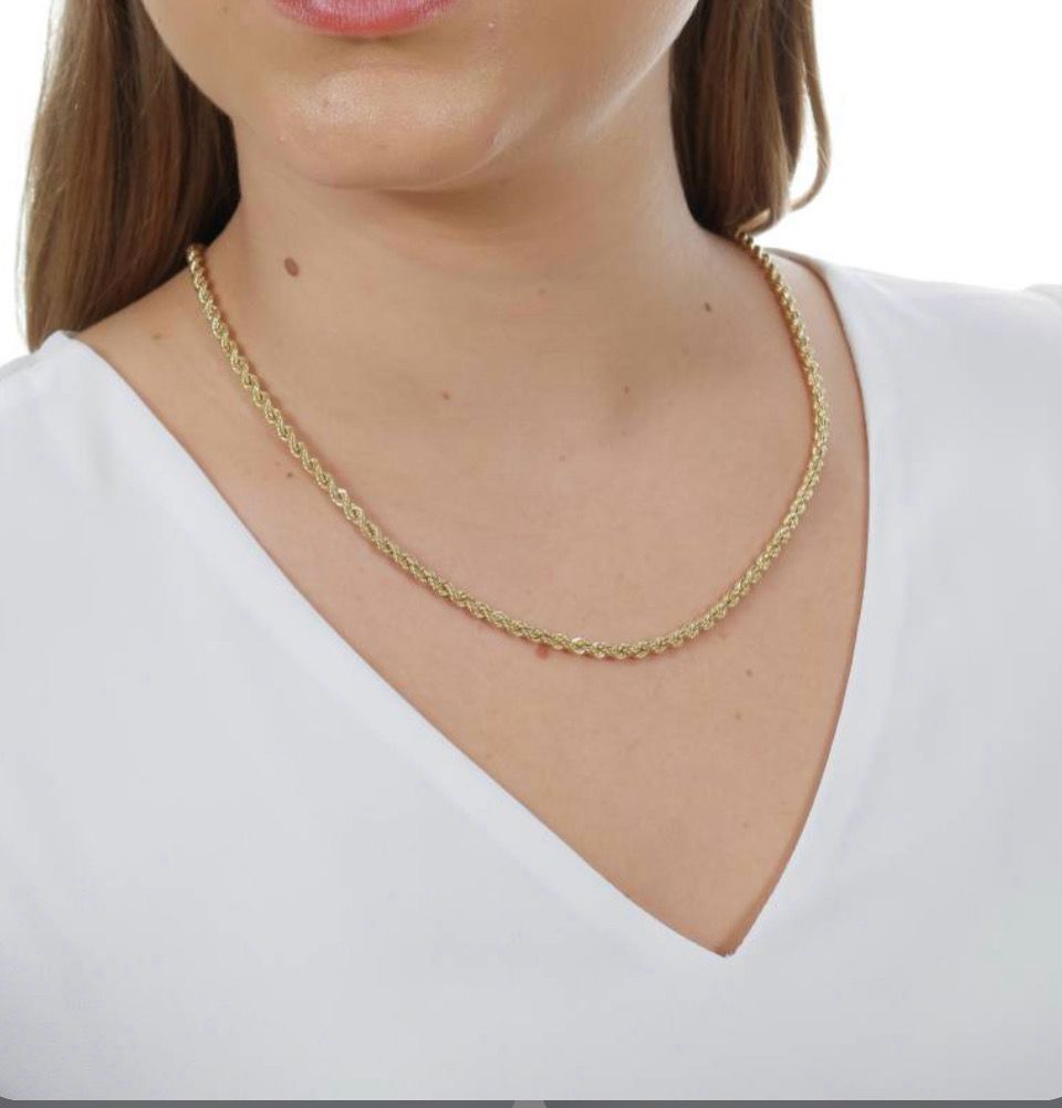 18K Gold Braided Chain – 45 cm | 10.8g